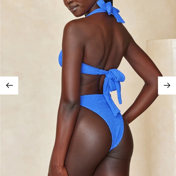 Monday Swimwear Antigua Blue Crinkle Set - Picture 2 of 10